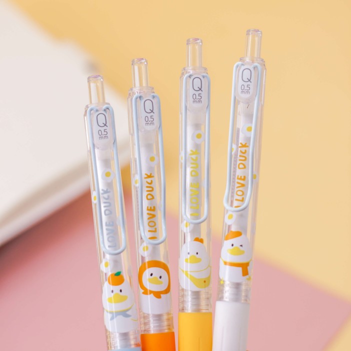 Набор ручек "I love duck", 4 шт, mix 