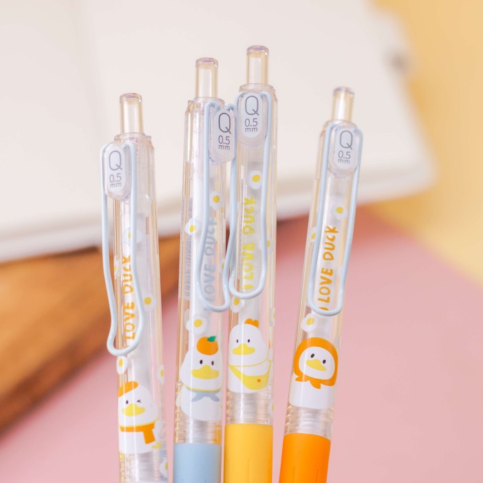 Набор ручек "I love duck", 4 шт, mix 