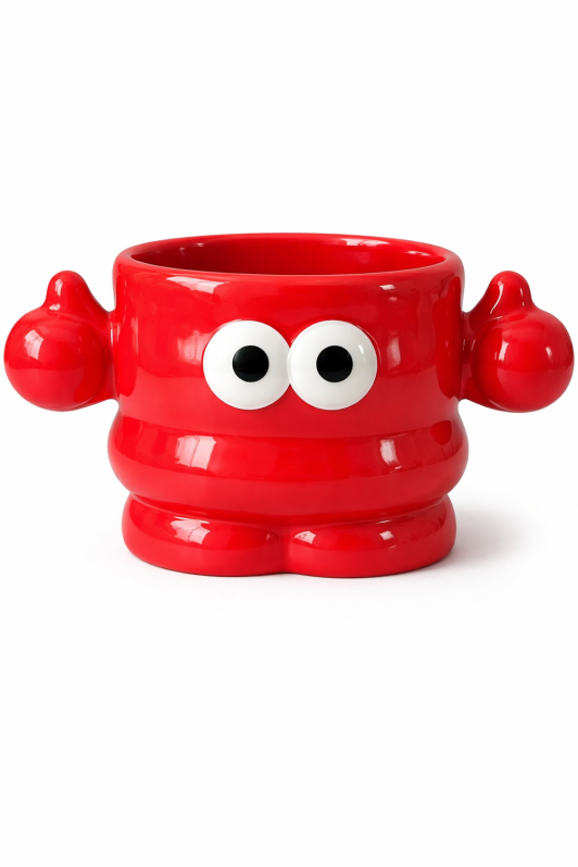 Кружка "Позитив", красная (450 мл) 