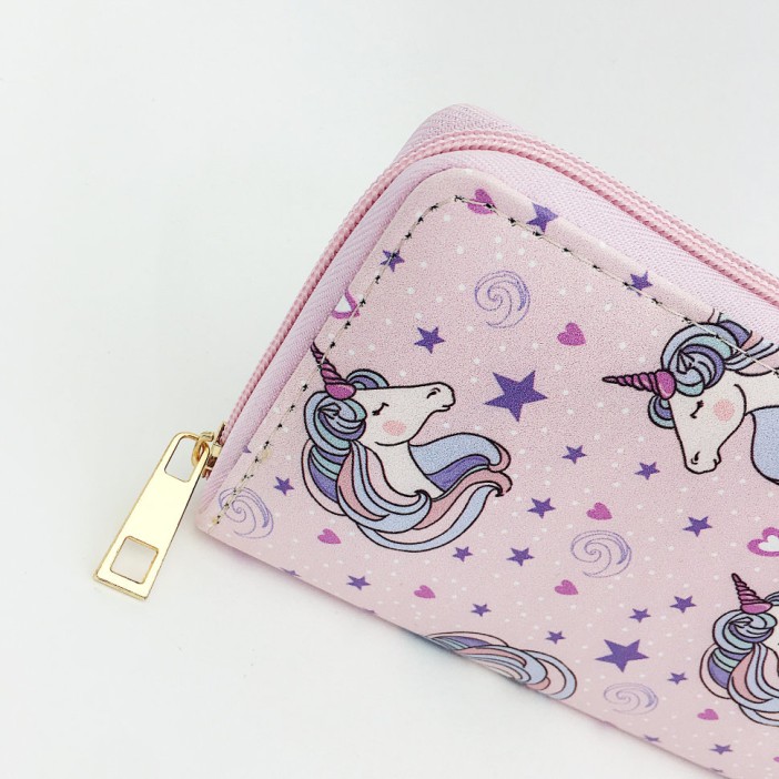 Кошелёк "Unicorn and stars" pink 
