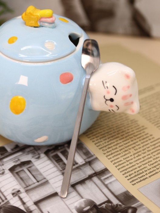 Кружка «Cat fireworks», blue (430 ml) 