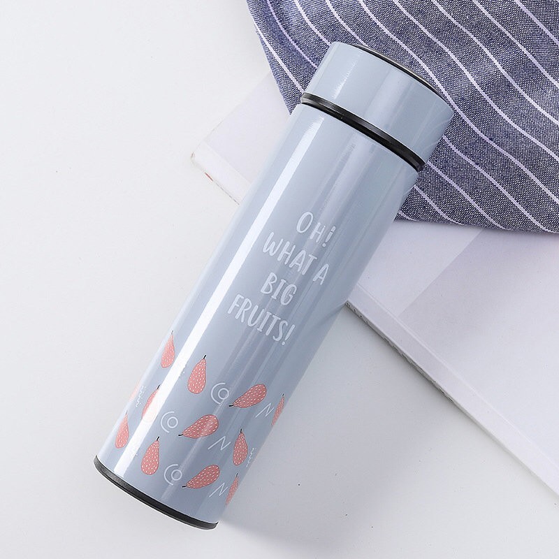 M-2758W Термос "What a big fruits", grey (400ml)