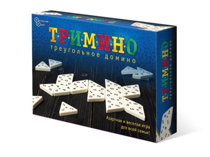 Игра настольная &quot;Тримино&quot;, треугольное домино 
