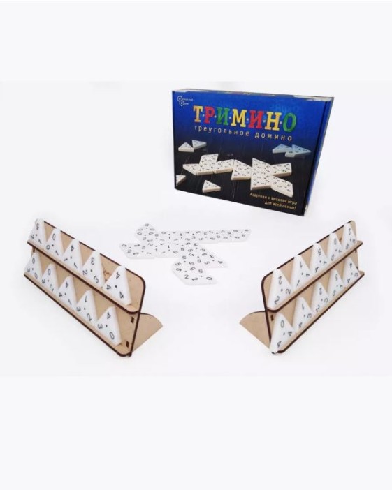 Игра настольная &quot;Тримино&quot;, треугольное домино 