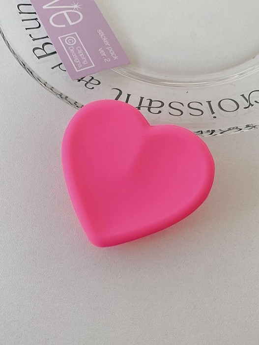 Попсокет &quot;Soft heart&quot;, fuchsia 