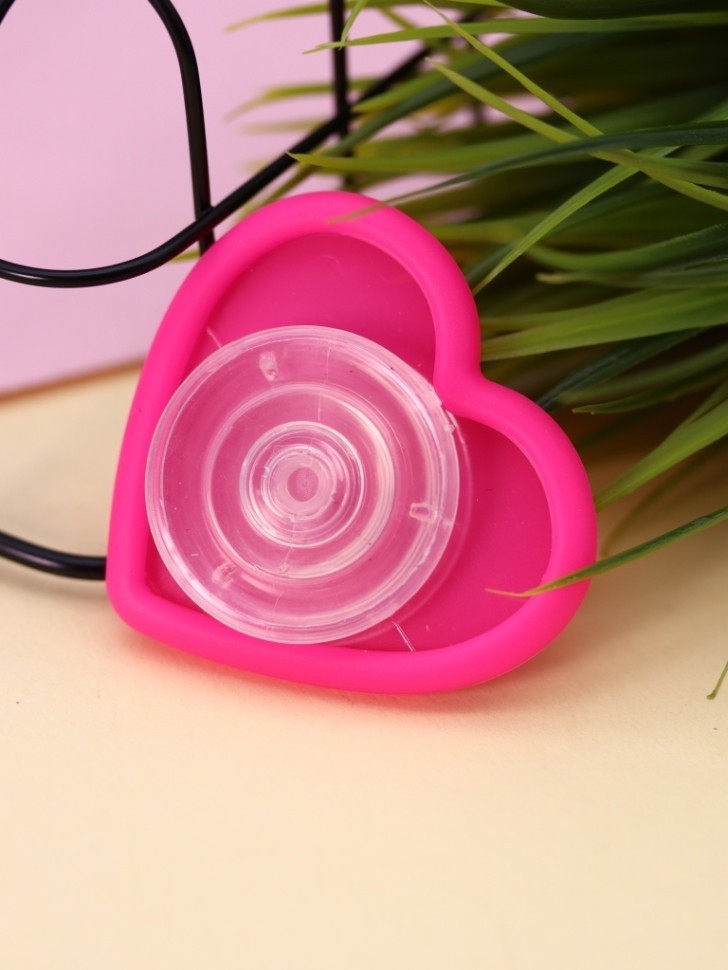 Попсокет "Soft heart", fuchsia