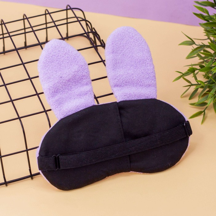 Маска для сна гелевая "Face rabbit", purple 