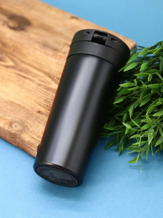 Термокружка «Love you more day by day», matte black (500 мл) 