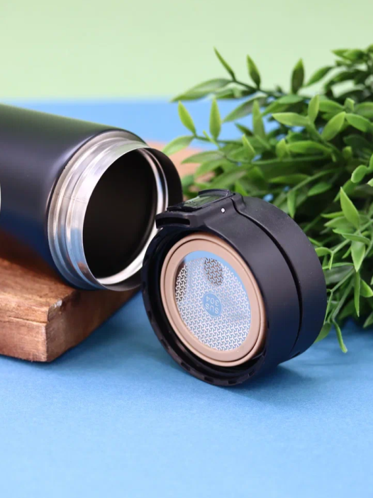 Термокружка «Love you more day by day», matte black (500 мл) 