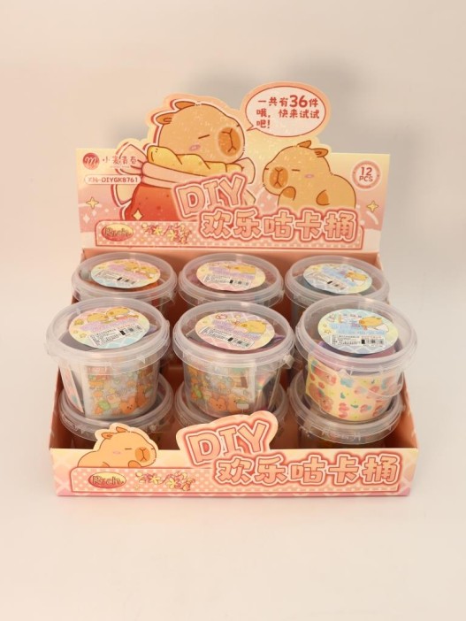 Набор для создания брелоков DIY, 6 шт. &quot;Capybara life&quot;, mix (9.5*9.5*7.5 см) 