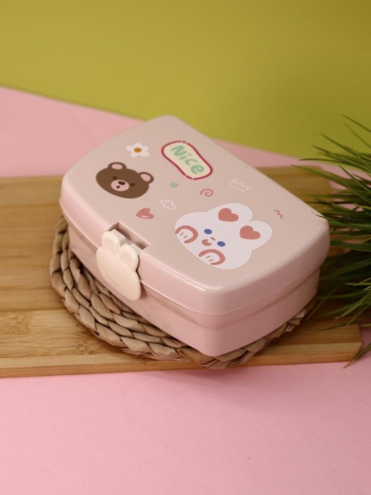 Ланчбокс &quot;Bear-bunny&quot;, pink, 700 мл 