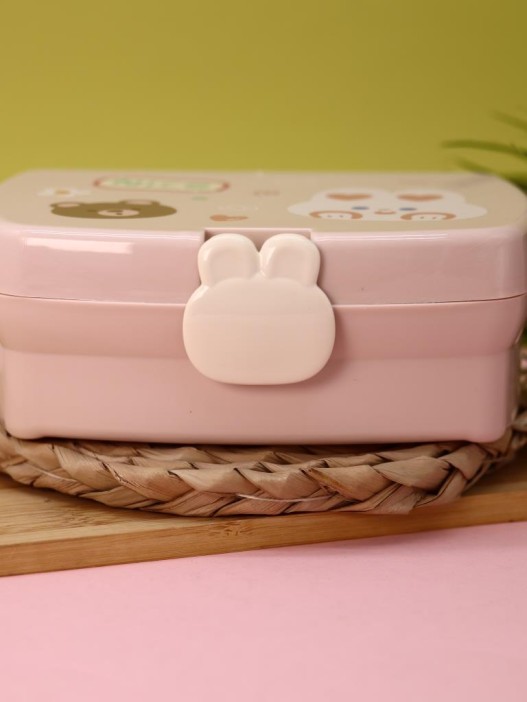 Ланчбокс &quot;Bear-bunny&quot;, pink, 700 мл 