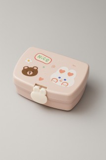 Ланчбокс &quot;Bear-bunny&quot;, pink, 700 мл
