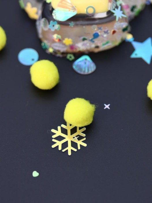 Мялка - антистресс «Таба ЛАПКА со звёздочками», жёлтая, 6 x 7,3 см 