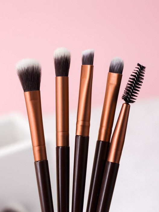 Набор кистей для макияжа &quot;Chocolate&quot;, 9 кистей, dark brown 