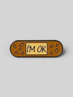 Значок металлический iLikeGift &quot;I am OK&quot;