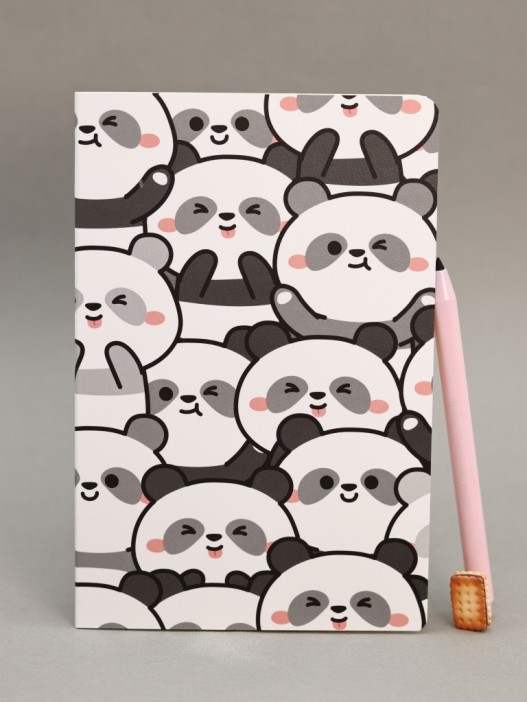Блокнот (А5) "Many panda", white (14.5*21) 