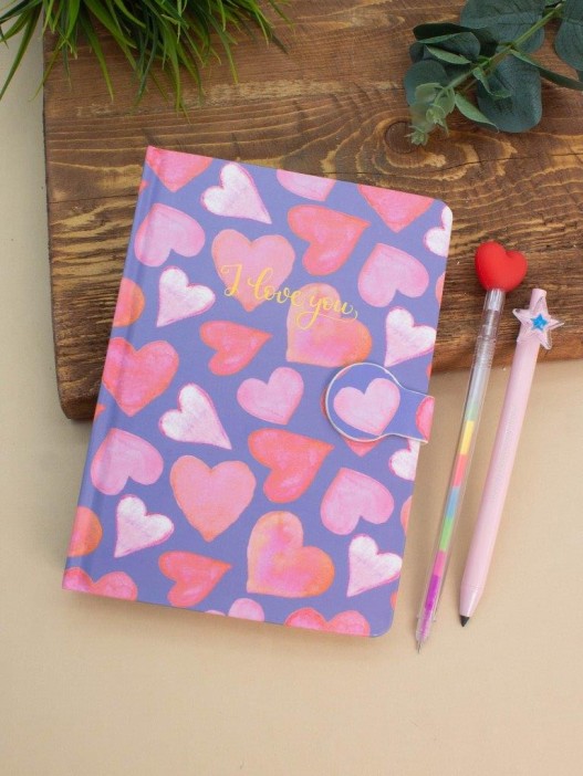 Блокнот (B6) &quot;Love pattern&quot;, blue (18.5*13) 