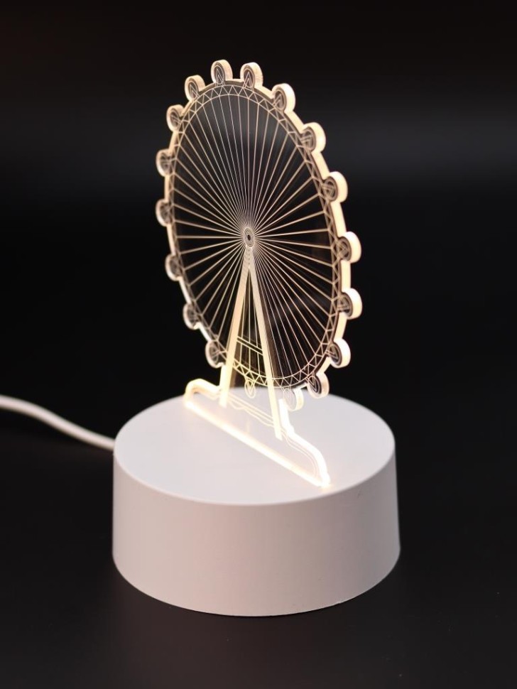 Ночник iLikeGift "Колесо обозрения" светодиодный, USB (9х18 см)