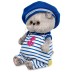 Мягкая игрушка "Кот Басик BABY в полосатом комбинезоне и берете" (20 см) 