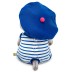 Мягкая игрушка "Кот Басик BABY в полосатом комбинезоне и берете" (20 см) 