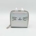 Кошелёк "Кот", серебряный