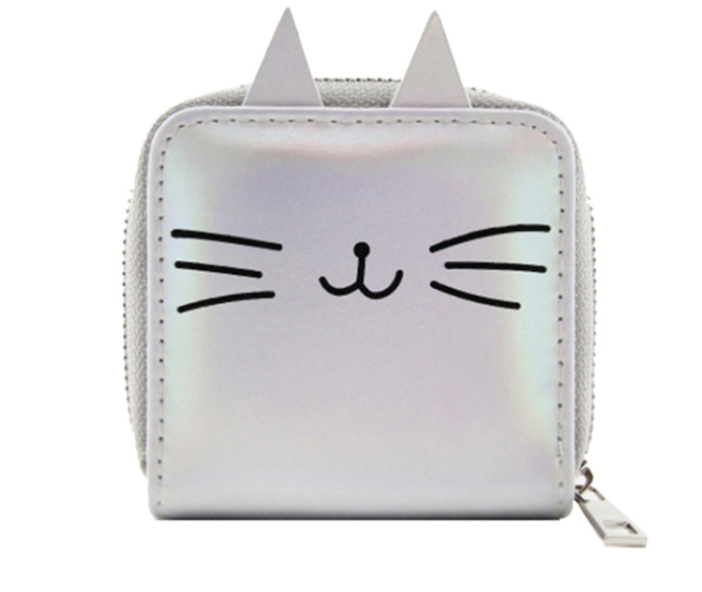 Кошелёк "Cat", silver 