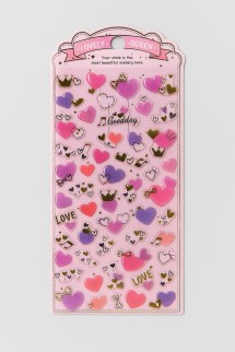 Наклейки объемные &quot;Flaming Hearts&quot; (20,5*9 см)