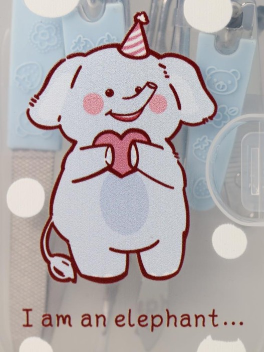 Маникюрный набор &quot;I am an elephant&quot;, blue 