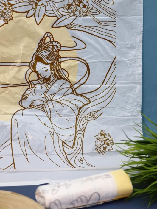 Набор декоративных пакетов на завязках &quot;Laurel Rabbit&quot;, 4 рулона, 60 шт/рулон (45*40 см) 