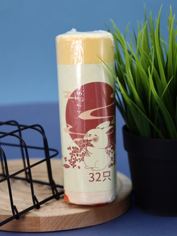 Набор декоративных пакетов на завязках "Лавровый кролик", 4 рулона, 60 шт/рулон (45*40 см)