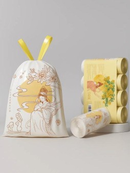 Набор декоративных пакетов на завязках "Laurel Rabbit", 4 рулона, 60 шт/рулон (45*40 см)