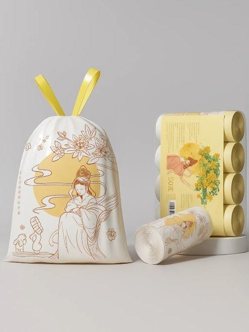 Набор декоративных пакетов на завязках &quot;Laurel Rabbit&quot;, 4 рулона, 60 шт/рулон (45*40 см) 