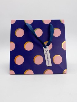 Пакет подарочный «Congratulations", violet (23*23*20)