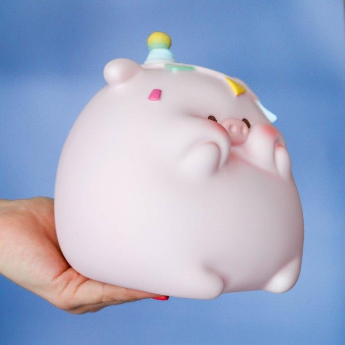 Копилка «Pig joy», pink (18,5 см), пластик 