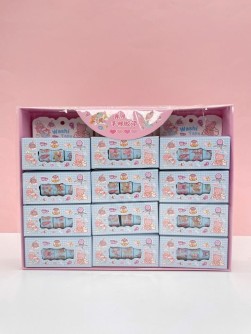 Набор декоративного скотча 4 шт. "Cute ballon" blue, шоу-бокс 12 шт.