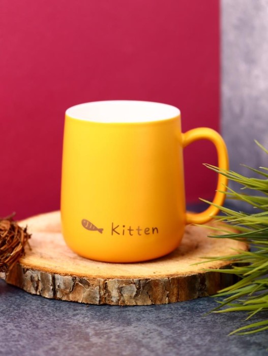 Кружка «Kitten loves fish», orange (450 ml) 