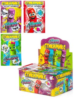 Мягкая карамель «Стикимикс + тату», 40шт.