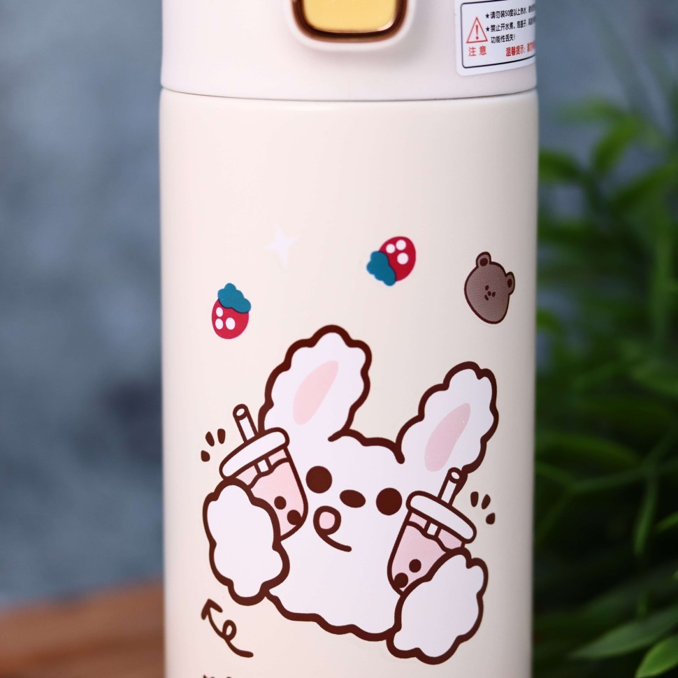 Термос «Animal food hare», blue (350 ml)