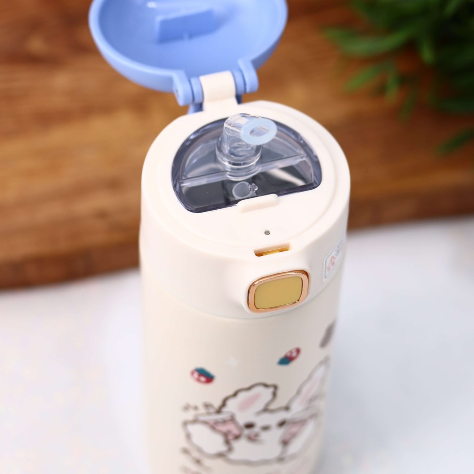 Термос «Animal food hare», blue (350 ml)