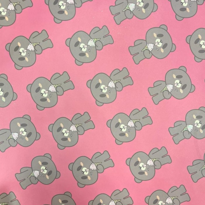 Упаковочная бумага «Teddy», red (50*70 см) 