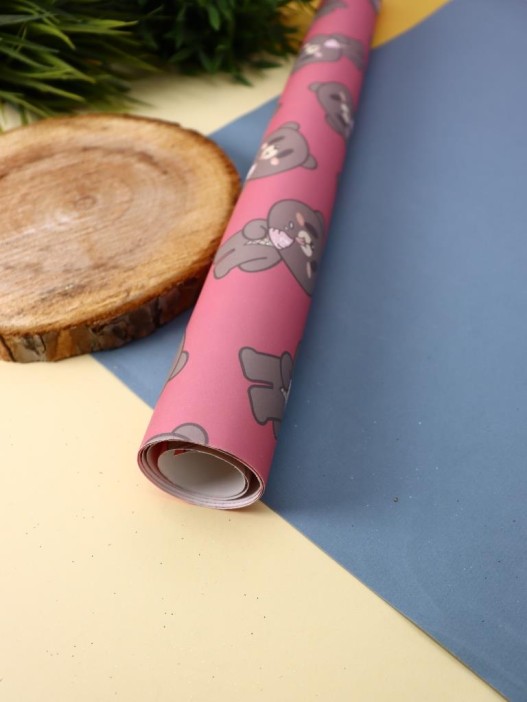 Упаковочная бумага «Teddy», red (50*70 см) 