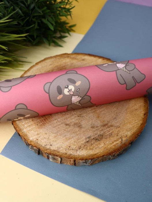 Упаковочная бумага «Teddy», red (50*70 см) 