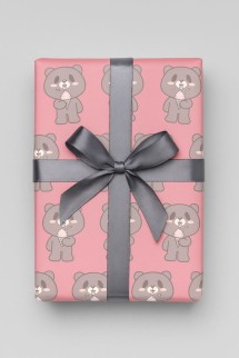 Упаковочная бумага «Teddy», red (50*70 см)