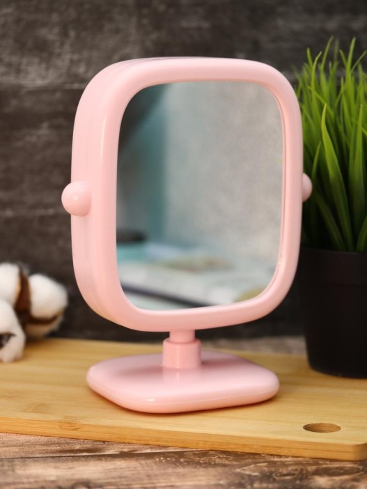 Зеркало настольное GIRLY &quot;Square mirror&quot;, pink 