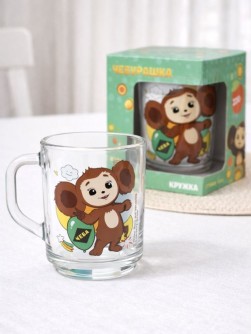 Кружка "Чебурашка Лето", в подарочной упаковке, стекло (230 мл)