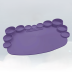 Коврик силиконовый &quot;Circles&quot;, purple 
