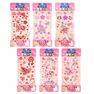 Наклейка декоративные стразы &quot;Ассорти&quot;, 9*16см, mix