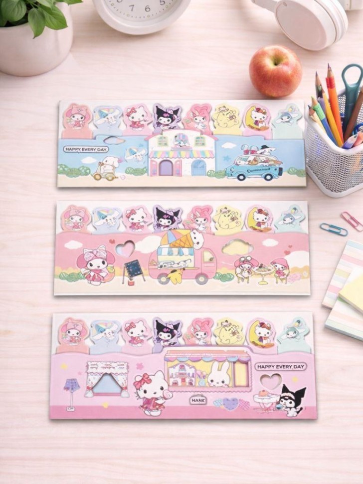 Набор бумажных стикеров "Hello Kitty and friends" (5.4*12.5см)