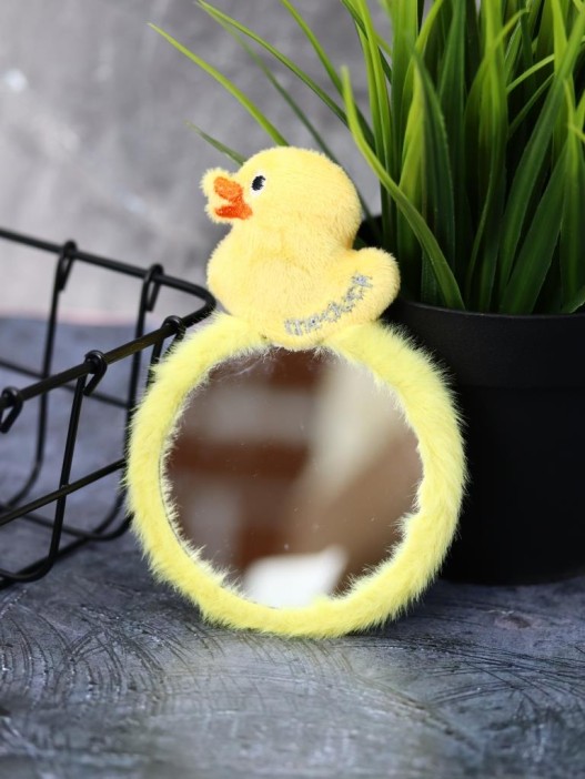 Плюшевое зеркало GIRLY &quot;Yellow duck&quot;, yellow (8*12,5 см) 